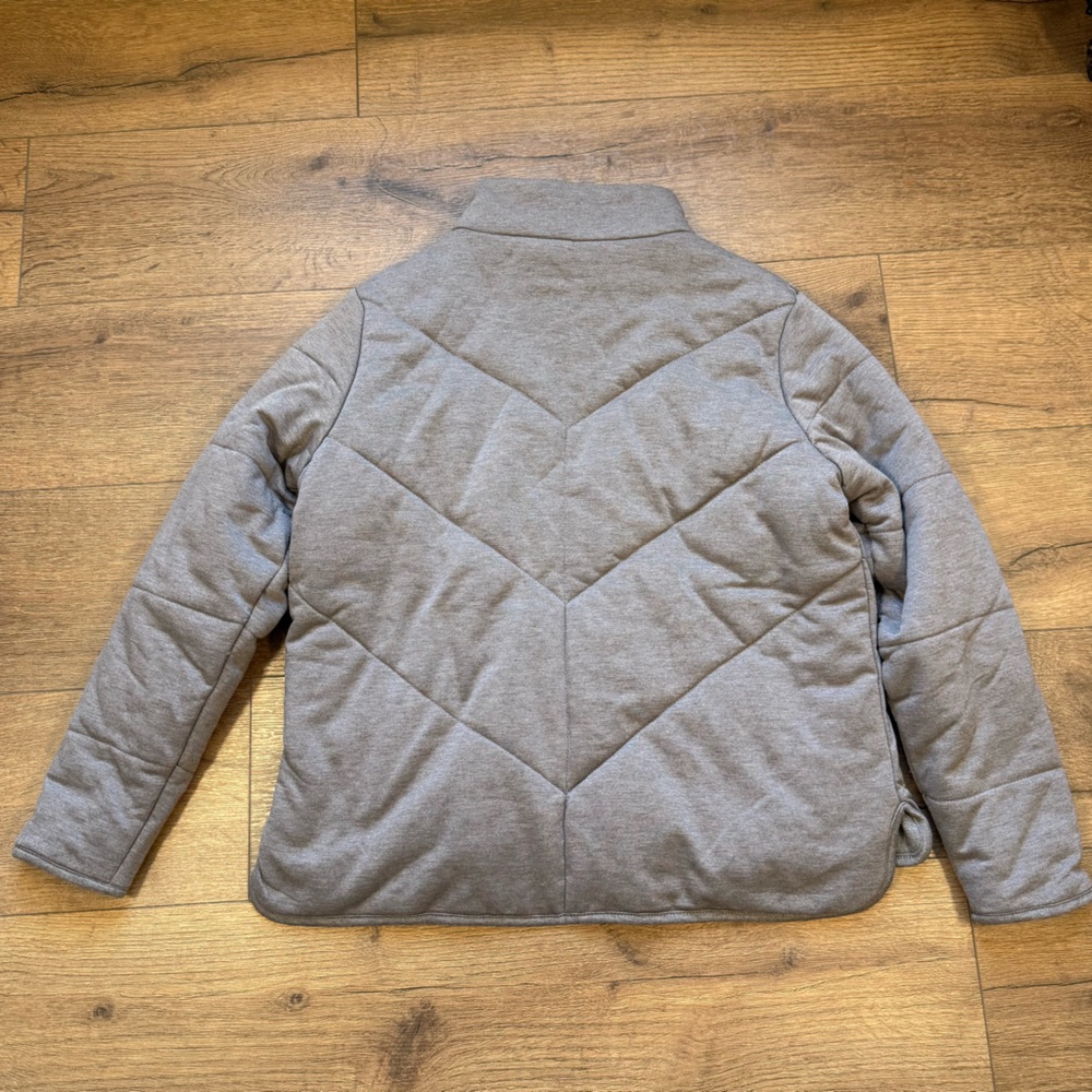 Three Dots Puffed Grey Jacket - image 2